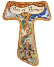 CR FR/003 CROCE TAU cm 15x21 CIRCA S. FRANCESCO IN POLIMERO