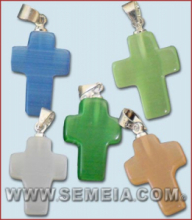 CR FR/087 CROCE IN PIETRA cm 2 COLORI ASSORTITI