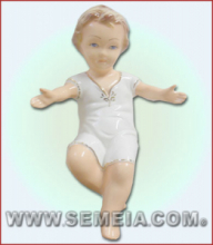 GESU' BAMBINO CERAMICA cm 30