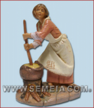 PASTORELLA C/PENTOLA (340) T/L  cm 19