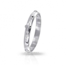 RD FR/033-AG ANELLO DECINA ARGENTO PUNTINI