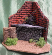 Casa del fabbro cm 12 in legno funzionante 