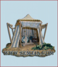  Tenda per personaggi altezza cm 12