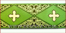 GALLONE ORO M.T.MM 90 CR/ROMBI VERDE