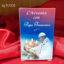 CONFEZIONE CON 26 CARD AVVENTO CON PAPA FRANCESCO