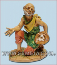 PASTORE C/UOVA IN GINOCCHIO (344) T/L cm 19