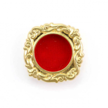 TC FR/001 RELIQUIARIO DORATO DIAM. 2,5x0,6 INTERNO/3,5x3,5 CIRCA ESTERNO CON ANELLO
