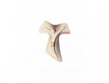 CR FR/128 CROCE TAU EFFETTO PIETRA cm 12,5x16,5 CIRCA