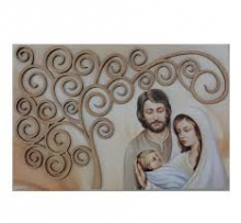 QD FR/139 QUADRO TELA 20x30 CON ALBERO DELLA VITA APPLICATO SOGG. VARI