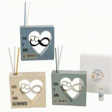 QD AD/050 DIFFUSORE INFINITO cm 10x10 CIRCA VIVI E AMA ALL'INFINITO