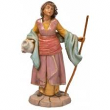 PR F/708 PASTORELLA C/BROCCHE E BASTONE (397) T/L cm 19