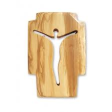 CR LA/033 CROCE ULIVO STILIZZATO C/CORPO TRAFORATO cm 15x10 CIRCA