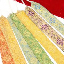 SEGNALIBRO IN STOFFA DA 7 NISTOLE PER MESSALE 