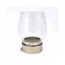 AV C/012 RICAMBIO PER TORCIA 439  DIAM. cm. 4 ARGENTO (VETRO + GHIERA)